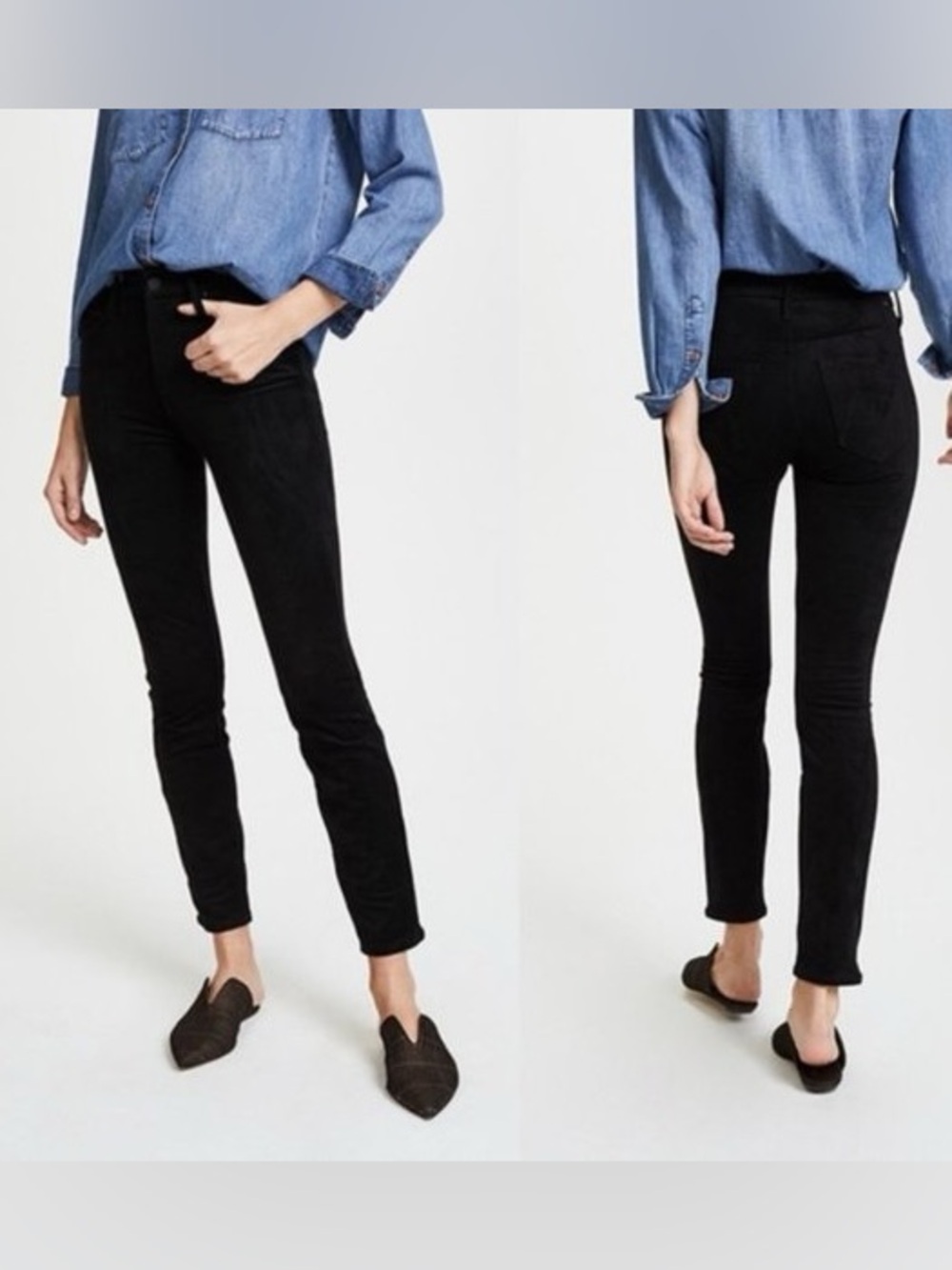 MOTHER - High Waisted Looker - Faux suede